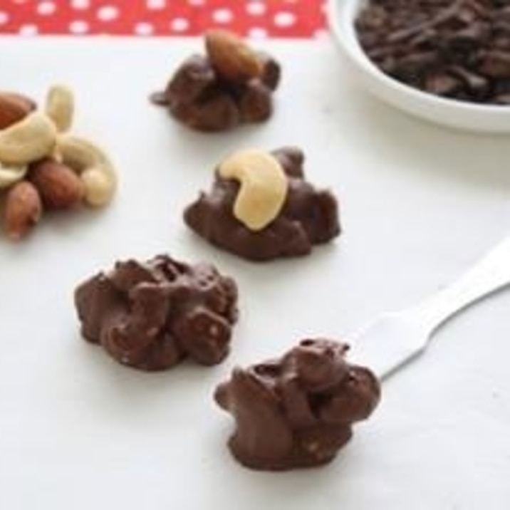 残ったチョコレートで簡単おつまみ!ナッツチョコ
